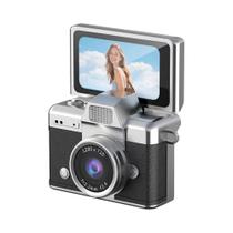 Mini Câmera Digital Retrô Portátil Com Tela Flip HD De 1.47 Polegadas E Gravador De Vídeo