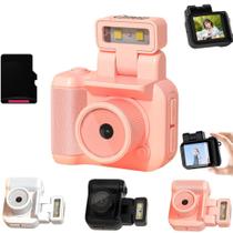 Mini câmera digital Retro Snap Y4000 1080P com LED Flash rosa Mini câmera digital Retro Snap Y4000 1080P com LED Flash rosa