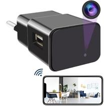 Mini Camera Escondida em Formato de Carregador Tomada Segurança Z15 Wifi Full hd Filmadora Secreta