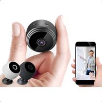 Mini Câmera Espiã A9 WiFi IP Full HD Visão Noturna Infravermelho e Sensor de Movimento Preta