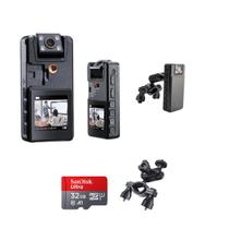 Mini Câmera Espiã Camuflada Tela Display 32gb Com Suporte