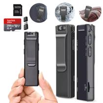 Mini Câmera Espiã Hd Filmadora Policia Externa Corpo 256gb