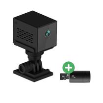 Mini Câmera Espiã WIFI Full HD com Sensor de Movimento, Visão Noturna - 16GB
