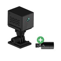 Mini Câmera Espiã WIFI Full HD com Sensor de Movimento, Visão Noturna 8GB