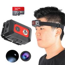 Mini Câmera Esportiva Montada Na Cabeça F18 Vìdeo 1080p Full Hd 128gb