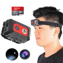 Mini Câmera Esportiva Montada Na Cabeça F18 Vìdeo 1080p Full Hd 32gb