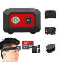 Mini Câmera Esportiva Montada Na Cabeça Vìdeo 256g Full Hd