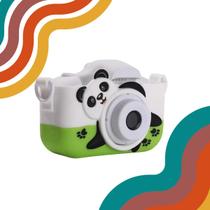Mini Câmera Infantil Digital Panda Fotografia Brinquedo Criança Recarregável HD 1080mp