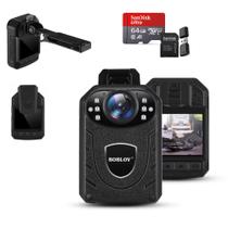 Mini Câmera Kj21 Policia Body Segurança 64gb Corpo Full Hd