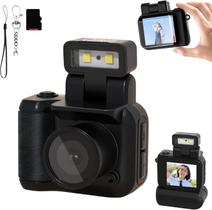 Mini câmera Retro Snap 1080P HD com flash LED de 16 GB/32 GB preto Mini câmera Retro Snap 1080P HD com flash LED de 16 GB/32 GB preto