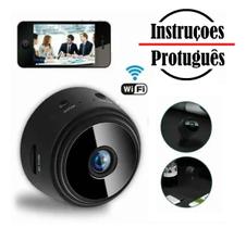 Mini Câmeras Segurança Espiã W-ifi HD 1080 filme foto áudio