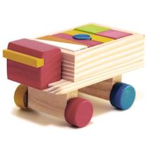 Mini caminhão car blocos - wood toys - 47
