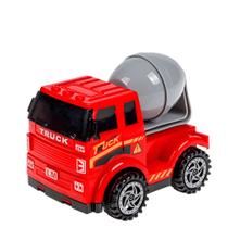 Mini Caminhão de Construção Civil Fricção 3 Modelos 10cm Colecionável