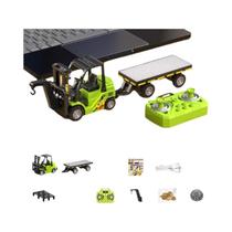 Mini Caminhões RC De Liga Metálica, Empilhadeira 1:64, Controle Remoto Por APP, Brinquedos De