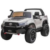 Mini caminhonete eletrica toyota hilux 12v branca - importway Mini caminhonete eletrica toyota hilux 12v branca - importway