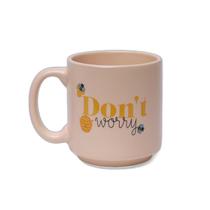 Mini Caneca Abelhinha Bee Happy 100ml - Amarelo