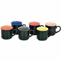 Mini Caneca Black Bicolor 06 Peças Mimo Style