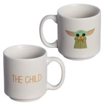 Mini Caneca Café Expresso Baby Yoda Grogu Empilhável Porcelana 100ML Oficial Star Wars Mandaloriano