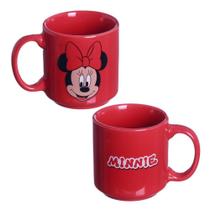 Mini Caneca Minnie Mouse Empilhável Cerâmica Vermelha 100ML Oficial Disney - Zona Criativa