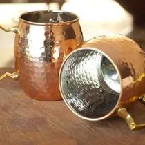 Mini Caneca Moscow Mule em Inox Bronze 70 ml - Mimo Style - AN806BZ