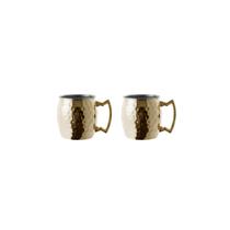Mini Caneca Moscow Mule Inox Dourado Velho 60ml Finger Food 2un Mini Caneca Moscow Mule Inox Dourado Velho 60ml Finger Food 2un