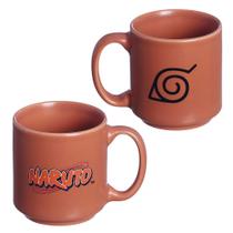 Mini Caneca Naruto Konoha Empilhável Cerâmica Laranja 100ML Oficial VIZ