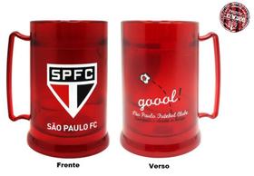 Mini Caneca Oficial Licenciada com Gel Congelante Vermelha 300ml desde o Berço São Paulo