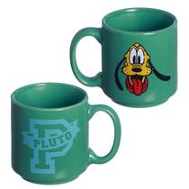 Mini Caneca Pluto Empilhável Porcelana Verde 100ML Oficial Disney