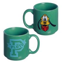 Mini Caneca Pluto Empilhável Porcelana Verde 100ML Oficial Disney - Zona Criativa