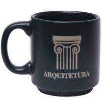 Mini Caneca Profissão Arquiteto Arquitetura Café Expresso Empilhável Cerâmica 100ML - Zona Criativa