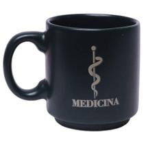 Mini Caneca Profissão Medico Medica Medicina Café Expresso Empilhável Cerâmica 100ML - Zona Criativa