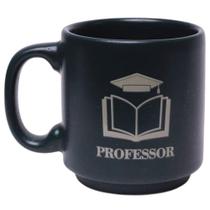 Mini Caneca Profissão Professor Educador Café Expresso Empilhável Cerâmica 100ML - Zona Criativa