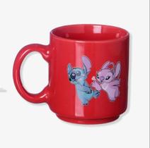 Mini caneca tina 100ml stitch love - ZONA CRIATIVA