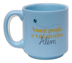 Mini Caneca Tina Abelhinha Você Pode 100ml - Azul