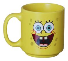 Mini Caneca Tina Bob Esponja 100ml Amarela - Zonacriativ Mini Caneca Tina Bob Esponja 100ml Amarela - Zonacriativ
