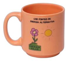 Mini Caneca Tina Garfield Energia 100ml Laranja Zonacriativa