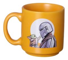 Mini Caneca Tina Star Wars Mandaloriano 100ml - Amarela
