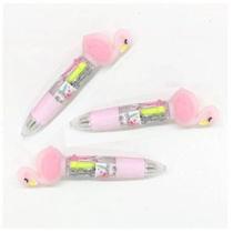 Mini Caneta Fofinha 4 Cores Diversos Personagens Coloridos Mini Caneta Fofinha 4 Cores Diversos Personagens Coloridos