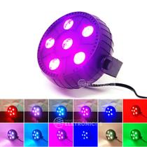 Mini Canhão Laser Jogo De Luz Com 6 Leds Rgb Iluminoso Sensor De Som ou Modo Automático DS3853 Mini Canhão Laser Jogo De Luz Com 6 Leds Rgb Iluminoso Sensor De Som ou Modo Automático DS3853