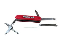 Mini-canivete 6 Em 1 Tesoura Lâmina Lixa Pinça Palito Chave