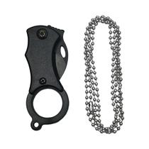 Mini Canivete Portátil De Aço Inoxidável Com Chaveiro, Descascador, Lâmina Fixa, Ferramenta Multiuso