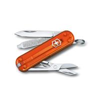 Mini Canivete Suíço Classic 7 funções SD Colors translúcido laranja Fire Opal Victorinox