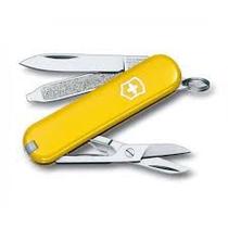 Mini Canivete Suíço Classic Victorinox Amarelo 7 funções Original 0.6223.8