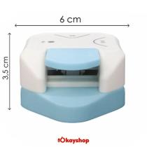 Mini Canteadeira Scrapbook 3 em 1 Raio 5, 10 e Furo 4mm