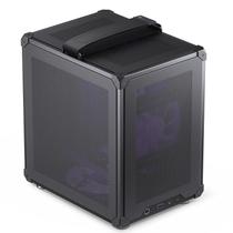 Mini capa JONSBO C6 Handle preta MATX Mesh com ATX Power Bite