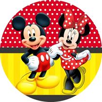 Mini Capa Painel Decoração Infantil Mesa Mickey Minnie 50x50 Veste Fácil