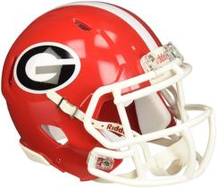 Mini capacete Riddell NCAA Georgia Bulldogs Speed Replica