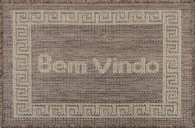 Mini Capacho Sisal Look Bem Vindo 006 Castor 040x060 cm Mini Capacho Sisal Look Bem Vindo 006 Castor 040x060 cm