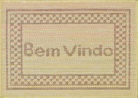 Mini Capacho Sisal Look Bem Vindo 008 Arena 040x060 cm Mini Capacho Sisal Look Bem Vindo 008 Arena 040x060 cm