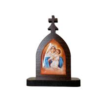 Mini Capela da Mãe Rainha de Schoenstatt em MDF 7cm